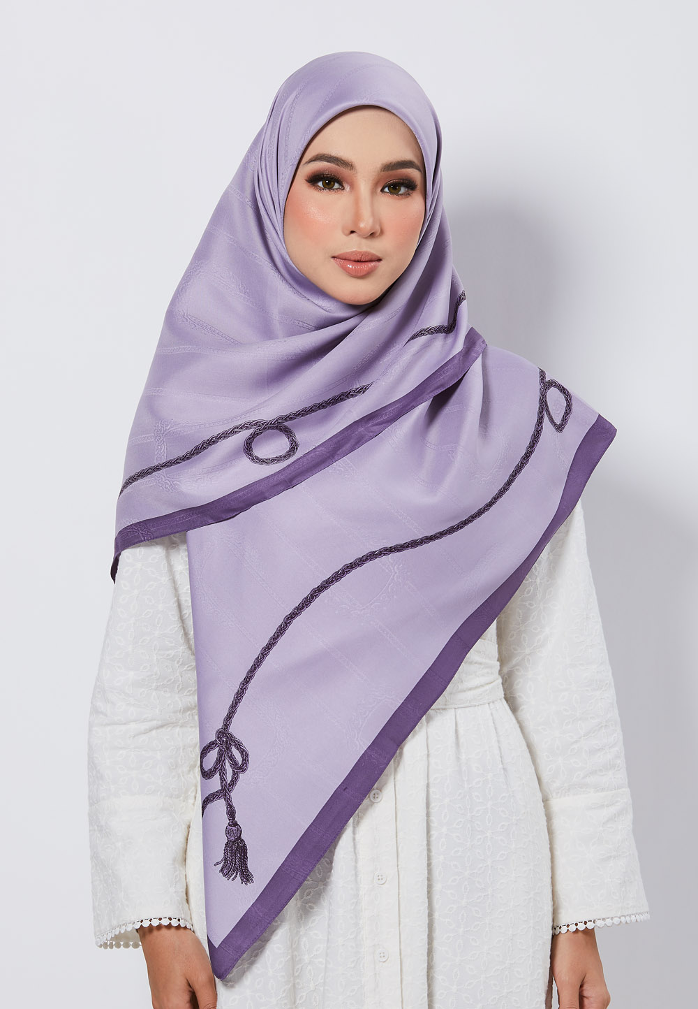 SQ MAYRAA JACQUARD TWILL IN LIGHT PURPLE